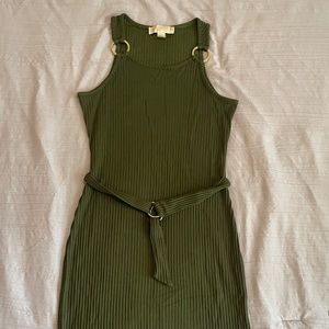 Michael Kors ribbed green dress size P